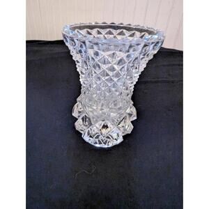 Vintage Crystal Bud Vase 4"Tall Flawless Condition